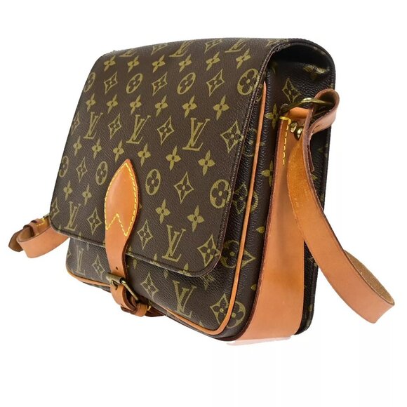 LOUIS VUITTON Cartouchiere GM Shoulder Bag Monogram Leather Brown - Picture 16 of 16